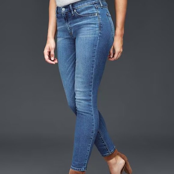 GAP Denim - Gap 1969 True Skinny Ankle Jeans Blue Size 28R